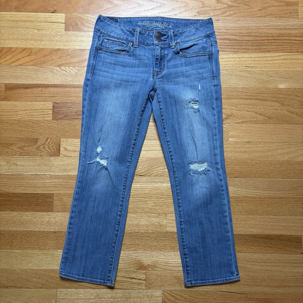 Lot of 4  American Eagle Jeans Size 6 Artist Crop Hi Rise Jegging Skinny Stretch - Picture 11 of 13